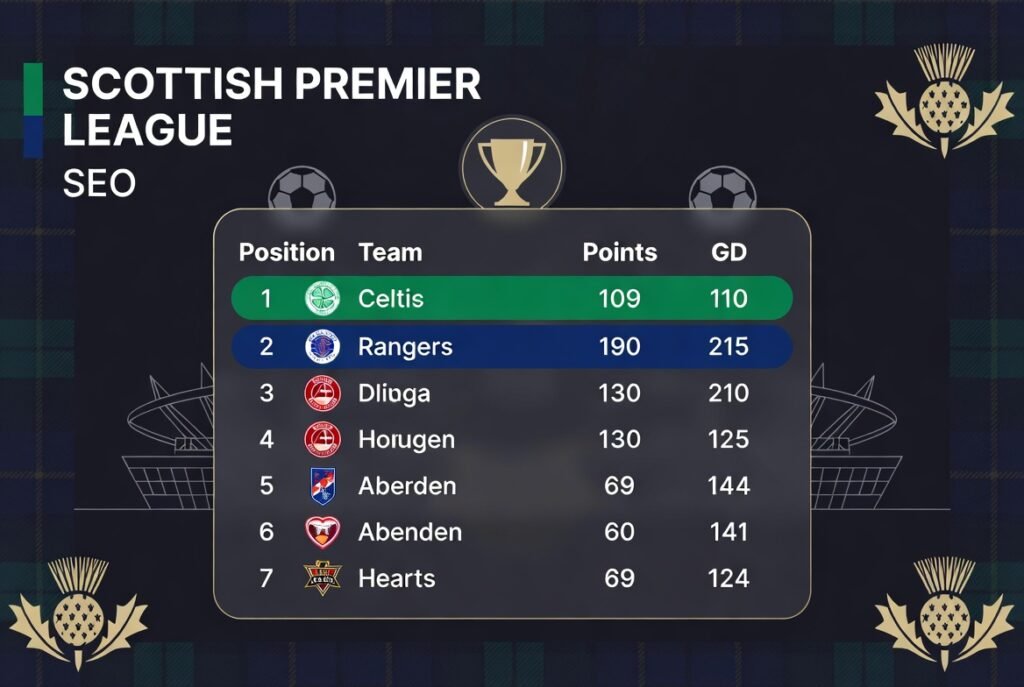Scottish Premier League standings