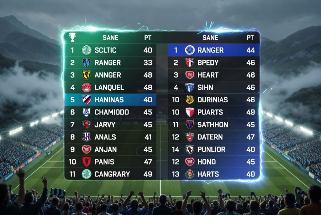 Scottish Premier League standings
